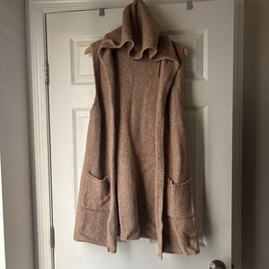 Tahari Hooded Cardigan Vest